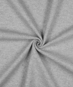 Mantelflausch, Flanell, Velour Strick – Hellgrau