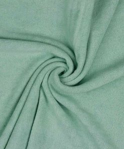 Sweatshirtstoff, Teddystoffoptik, dehnbar, weich und kuschelig – Mint