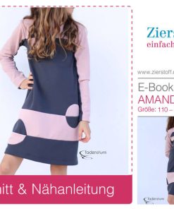 Kleid “AMANDA”, Schnitt & E-Book, Gr. 110 – 152 [Digital]