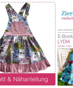 Latzkleid “LYDIA”, Gr. 110 – 152 – inkl. 2 Rockvarianten [Digital]