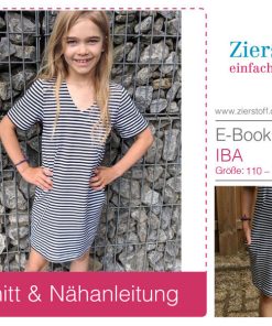 Kleid, Schnittmuster & Ebook “Iba”, Gr. 110 – 152 [Digital]