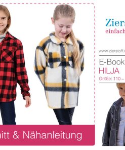 Hemd “HILJA”, Gr. 110 – 152 – unisex Shacket / Overshirt [Digital]