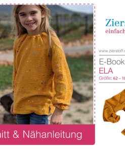 Raglanärmel / Oberteil, Tunika, Bluse “ELA”, Gr. 62 – 104 [Digital]