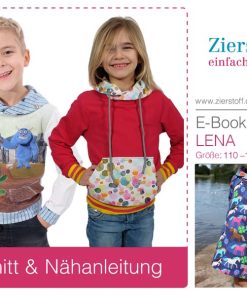 Shirt mit Schalkragen “LENA”, Gr. 110 – 152 – auch als Kleid [Digital]