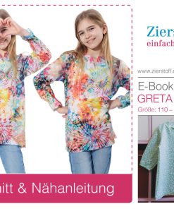 Tunika / Bluse / Strandkleid “GRETA”, Gr. 110 – 152 [Digital]