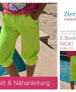 Pumphose in zwei Längen, “NICKI”, Gr. 110 – 152 [Digital]