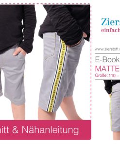 Chino Hose, Short “MATTEO”, Gr. 110 – 152 [Digital]