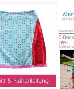 Rock mit Teilungsnähten “LISSI”, Gr. 62-104 [Digital]