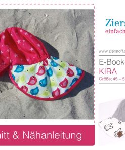 Mütze “KIRA”, Gr. 45 – 57 – mit oder ohne Nackenschutz [Digital]