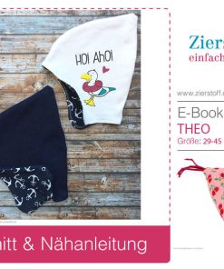 Erstlingsmütze, Mütze “THEO”, Gr. 29-45 – für “Frühchen” bis ca. 1 Jahr [Digital]
