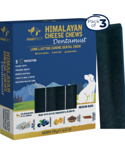 Pawfect Himalayan Cheese Dental Chew Bar mit Blauebeere, Spirulina, Papaya, Zimt, Nelken (1 Riegel à 140g)