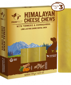 Pawfect Himalayan Cheese Dental Chew Bar mit Kurkuma und Ashwagandha gut fürs Immunsystem (1 Riegel à 65 g)