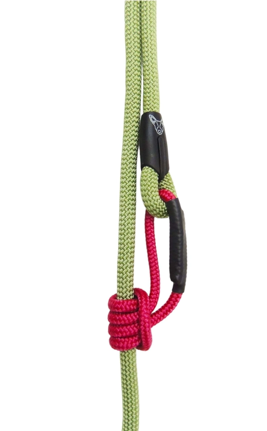 Stufenlos verstellbare, leichte Tau-Leine, 1,80m-2,60m, Durchmesser 8mm, avocado – Bild 3