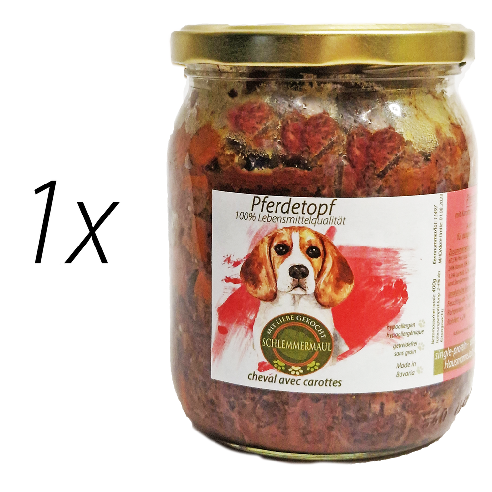 Pferdetopf für Hunde (200g, 400g)
