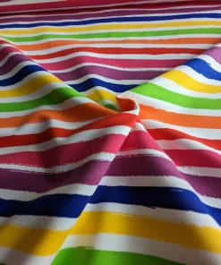 Sommersweat, bunte Streifen – Blockstreifen