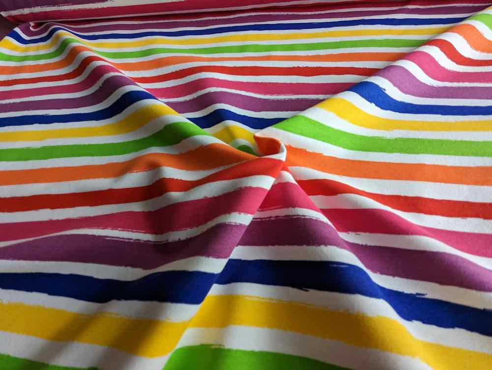 Sommersweat, bunte Streifen – Blockstreifen – Bild 2