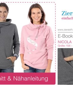 Pullover mit Schalkragen “Nicola”, Gr. 158 – Damengr. 46 [Digital]