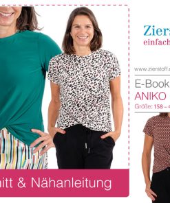 Shirt mit Knotenoptik “ANIKO”, Gr. 158 – Damengr. 46 [Digital]