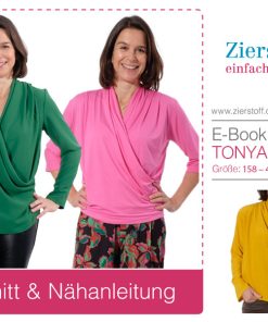 Wickelbluse, Bluse “TONJA”, Gr. 158 – Damengr. 46
