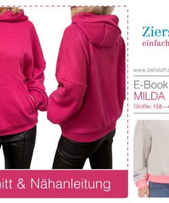 Hoodie mit Tasche “MILDA”, Gr. 158 – Damengr. 46