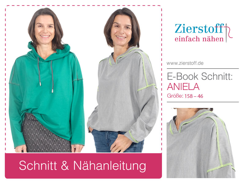 Kapuzenshirt “ANIELA”, Gr. 158 – Damengr. 46 – Bild 2
