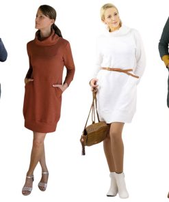 PAPIERSCHNITTMUSTER, Kleid, “AGNETA”, Gr. 158 – Damengr. 46