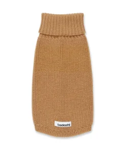 tadazhi Hundepullover für Hündinnen aus 100% Merino-Wolle, hellbraun, 25, 30, 45