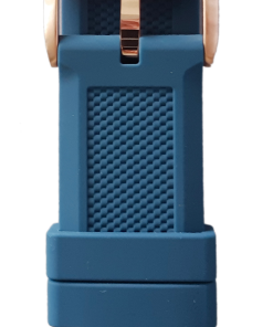 Bulova Marine Star 98A227 Armband 24 mm blau rot Silikon gold Schließe 98A225 Neu