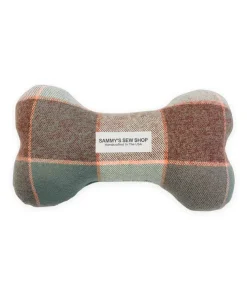Spielzeug-Knochen, Pastell-Karo, large (nachhaltige Füllung)