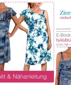 Kleid, Oneshoulderkleid “NAMIKA”, Gr. 158 – Damengr. 46