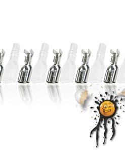 10 Teile / Items Quetsch Verbinder Buchse Female 6,3mm Bullet Set F
