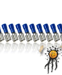 10 Teile / Items Quetsch Verbinder Buchse Female 6,3mm Bullet Set C1