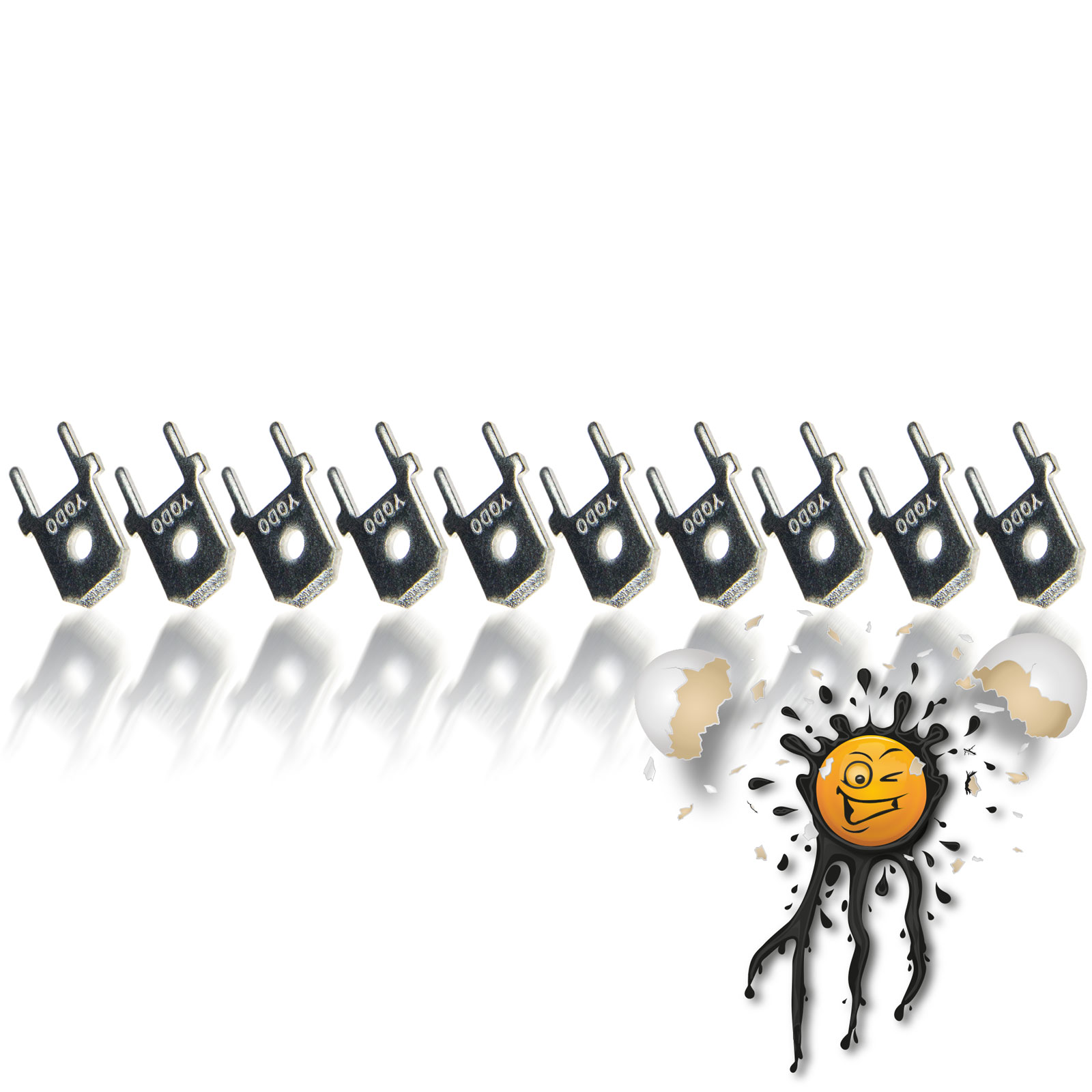 10 x PCB Platinen Lötanschluss Lötfahne 6,3 mm 5,08 mm Pitch 2 Pin