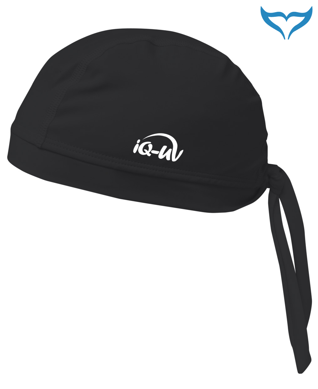 iQ UV 50+ Bandana Cap M L XL black schwarz Kappe Kopftuch Bademütze Company Neu – Bild 2