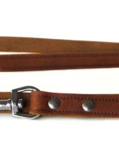 Das Lederband, Weinheim Führleine, 3-fach verstellbar, weiches Echtleder aus Deutschland, Länge 2m, Breite 18mm, maroon