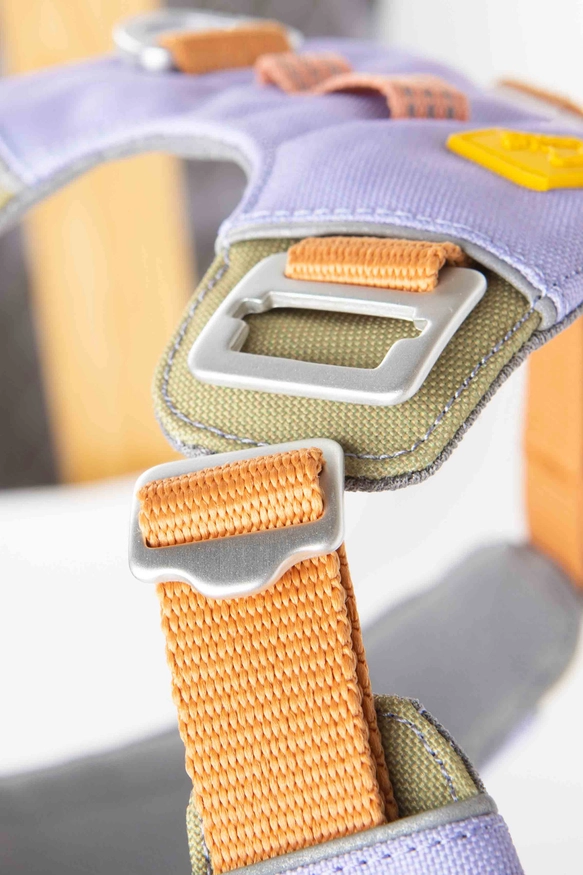 Woolly Wolf „ALPHA“ 360-Geschirr, Mauve-Mix, 100 % recyceltes Polyester, mit Kopföffnung (M) – Bild 9