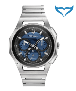 Bulova Curv 96A205 Herren Armbanduhr Chronograph Saphir Neu