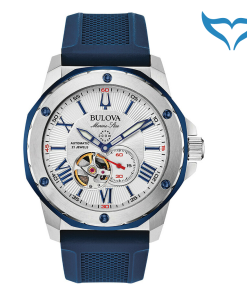 Bulova Marine Star 98A225 Armbanduhr Automatik 20bar Glasboden sportlich elegant