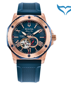 Bulova Marine Star 98A227 Armbanduhr Automatik 20bar Glasboden sportlich elegant