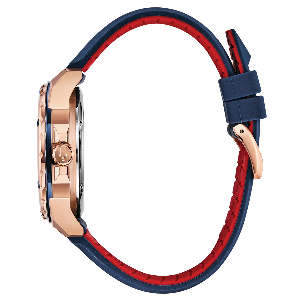 Bulova Marine Star 98A227 Armbanduhr Automatik 20bar Glasboden sportlich elegant – Bild 4