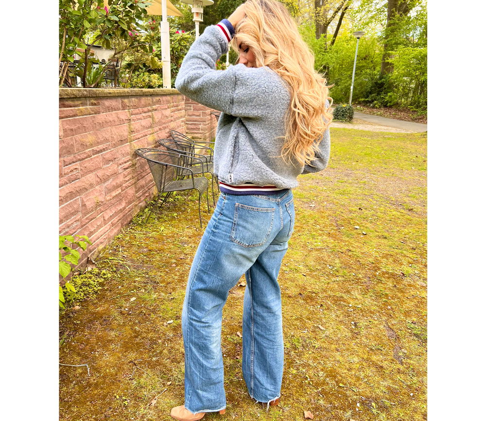 Alwero – Jacke BOOM, Grey Denim, Biowolle, ultra leicht – Bild 7