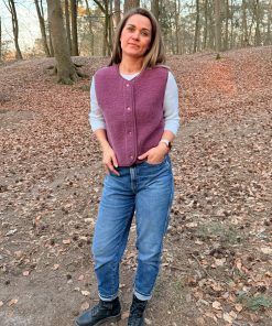 Alwero – Bodywarmer „TYB“ ADULT, Biowolle, FRENCH VIOLET, ultra light