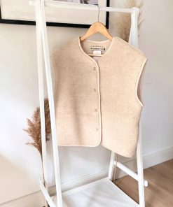 Alwero – LIMITED EDITION, Weste Women CLOUD, Biowolle, Alabaster