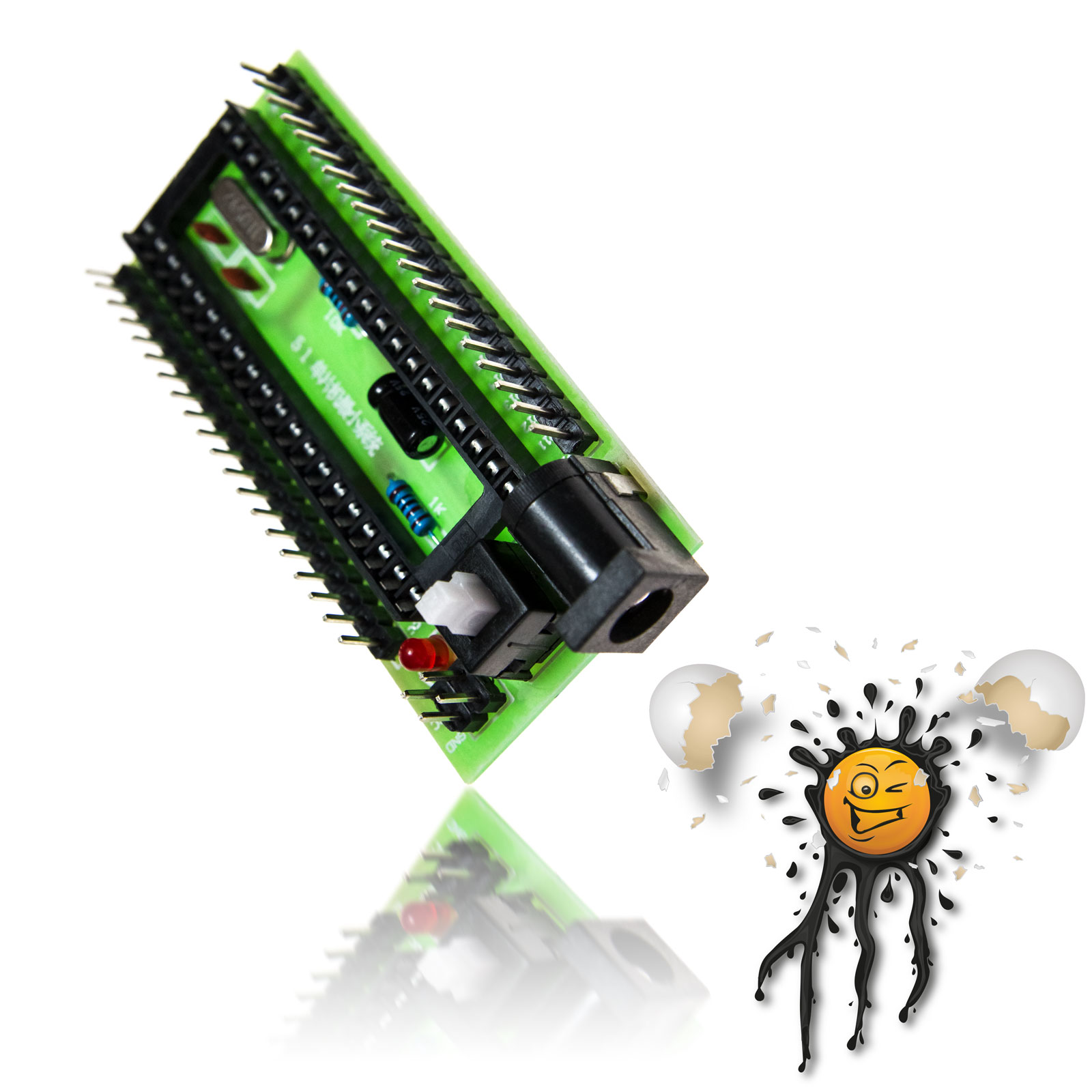 AT89S52 80C51 8051 DIP-40 MCU IC Board Adapter Set – Bild 3