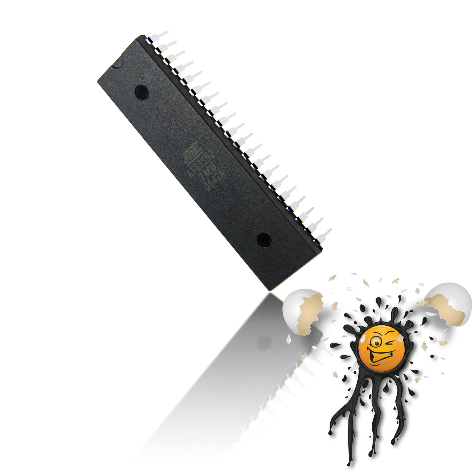 AT89S52 80C51 8051 DIP-40 MCU IC Board Adapter Set – Bild 4