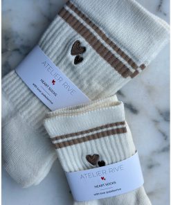 Atelier Rive – Socken Mini ‚HAZEL‘ Taupe, Biowolle