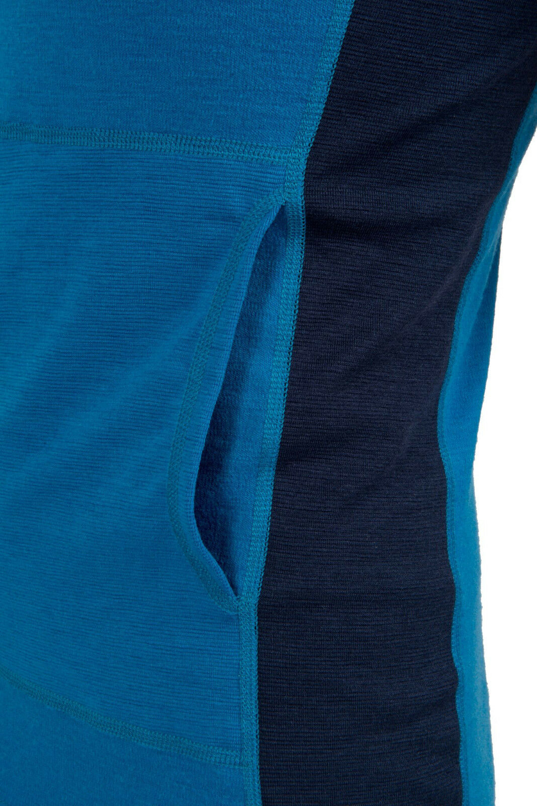 Aclima Warmwool Hood Sweater Man brilliant blue peacoat Merino Wool 200g XXL – Bild 6