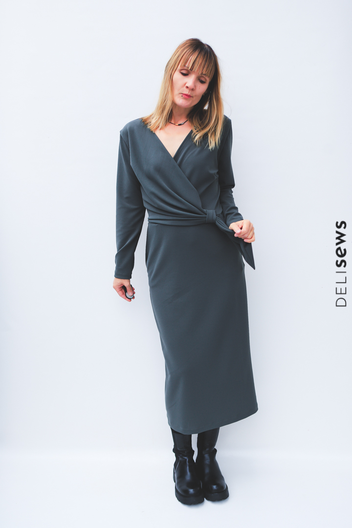 Viskosestoff – Crêpe Stoff, unifarben Ecru – Bild 6