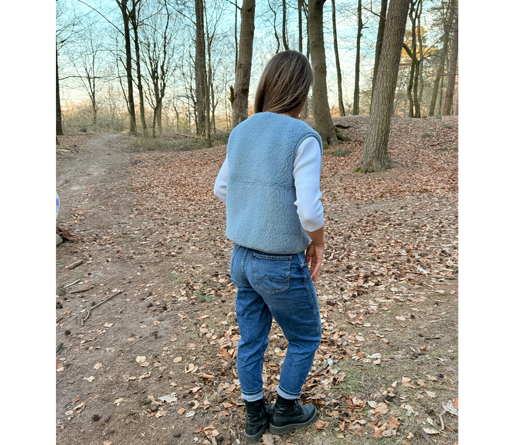 Alwero – Weste „TYB“ Adult, Biowolle, Icy Blue – Bild 6