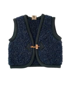 Alwero – Bodywarmer Alpen Junior, Biowolle, DARK NAVY